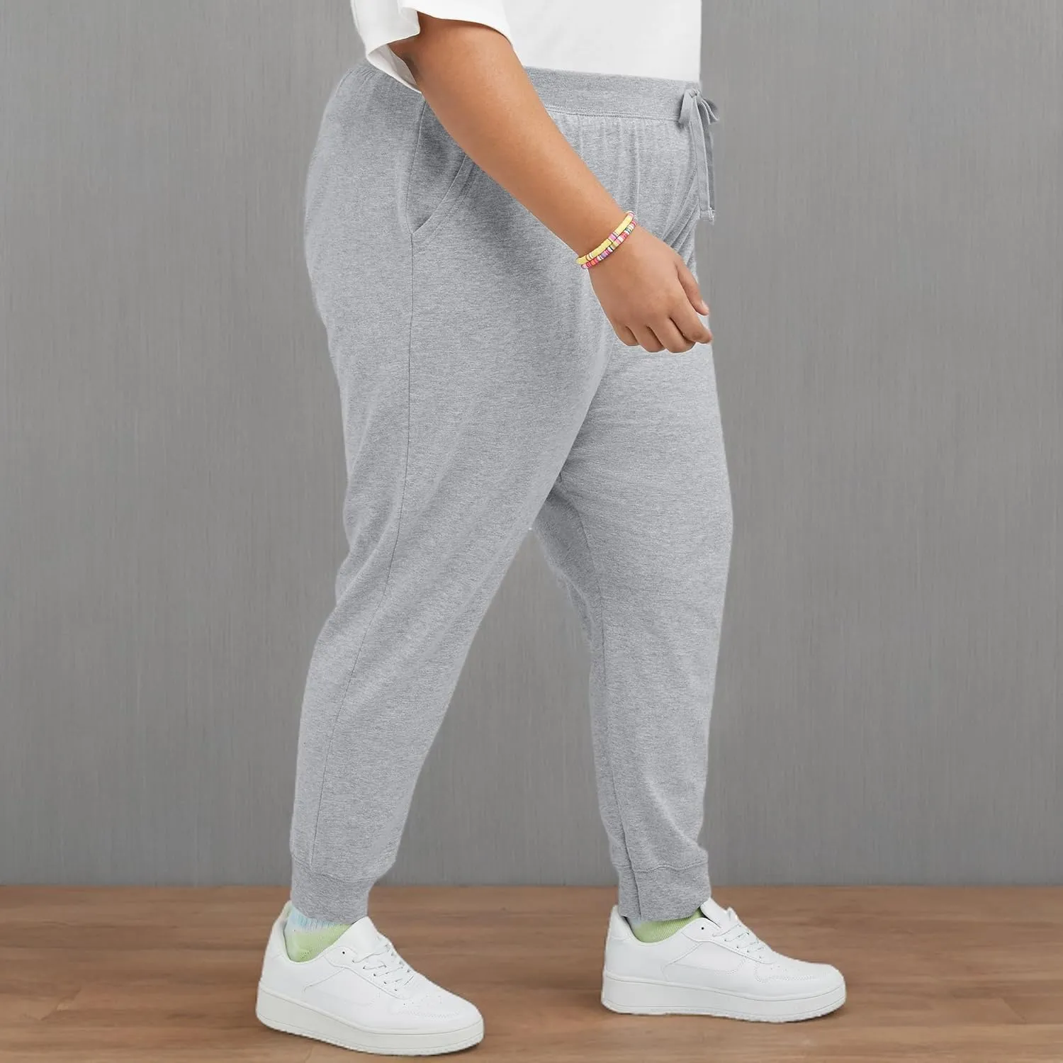 Hanes Women's Originals Cotton Joggers, 100% Cotton Jersey Sweatpants For Women, 29 Inseam