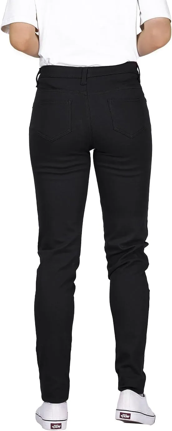 HDE Women's Mid-Rise Stretchy Denim Slim Fit Skinny Jeans