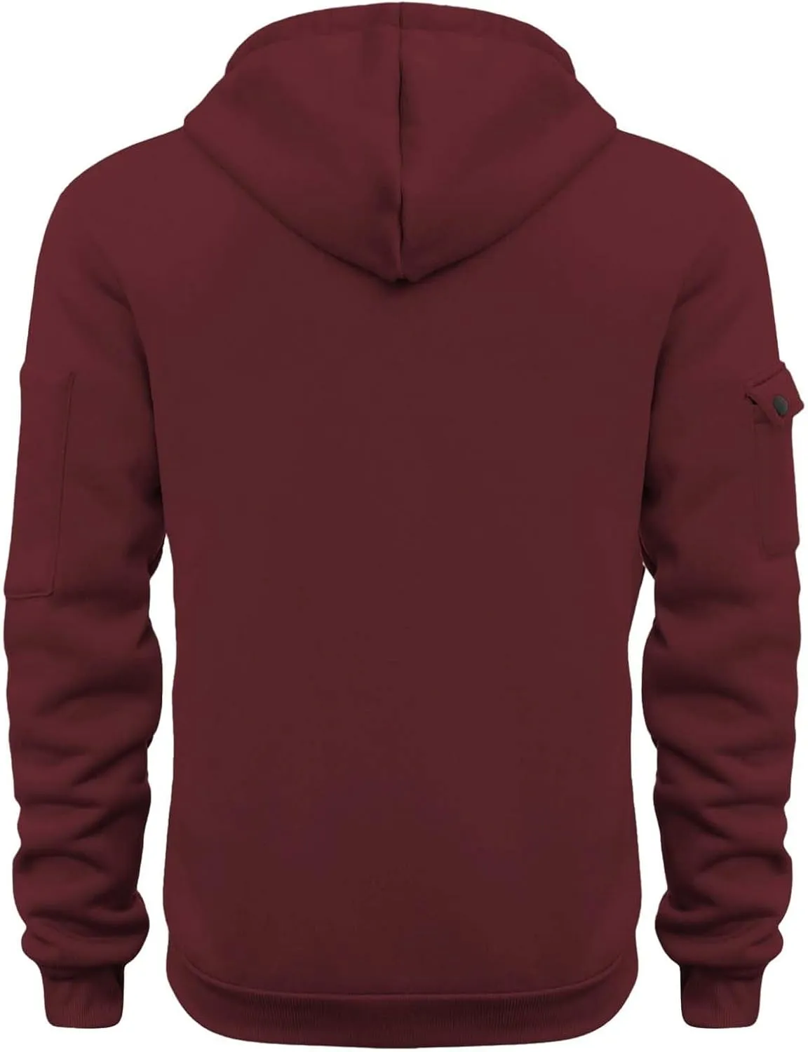 Hoodies for Men Quarter Zip Up Pullover Vintage Work Hoodie with Pockets Military Tactical Construction Sweatshirt