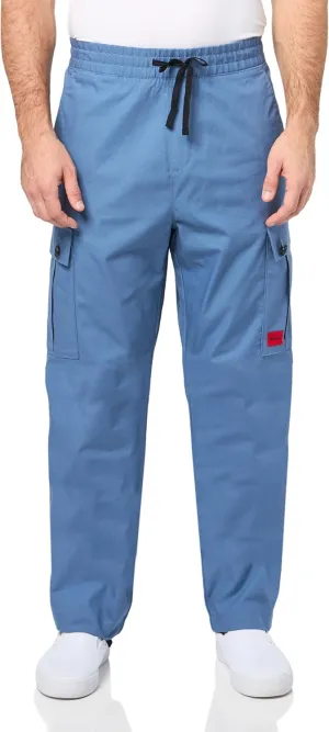 HUGO Men's Cotton Rip Stop Cargo Pocket Joggers