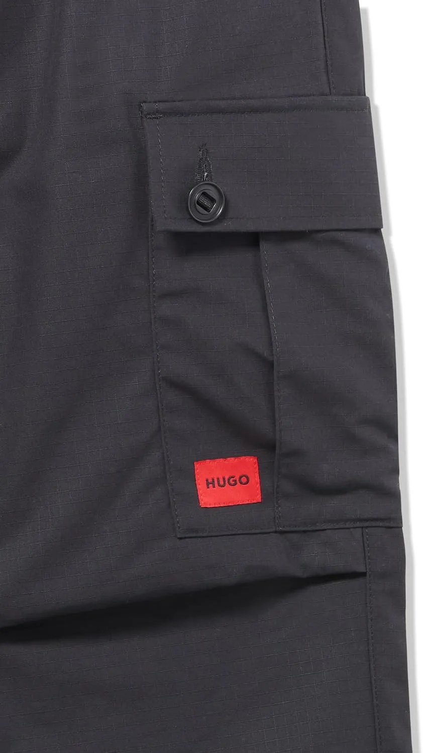 HUGO Men's Cotton Rip Stop Cargo Pocket Joggers