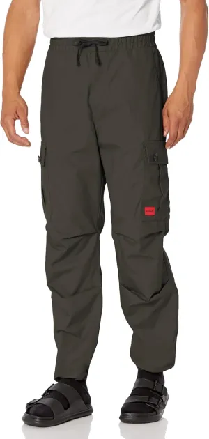 HUGO Men's Cotton Rip Stop Cargo Pocket Joggers