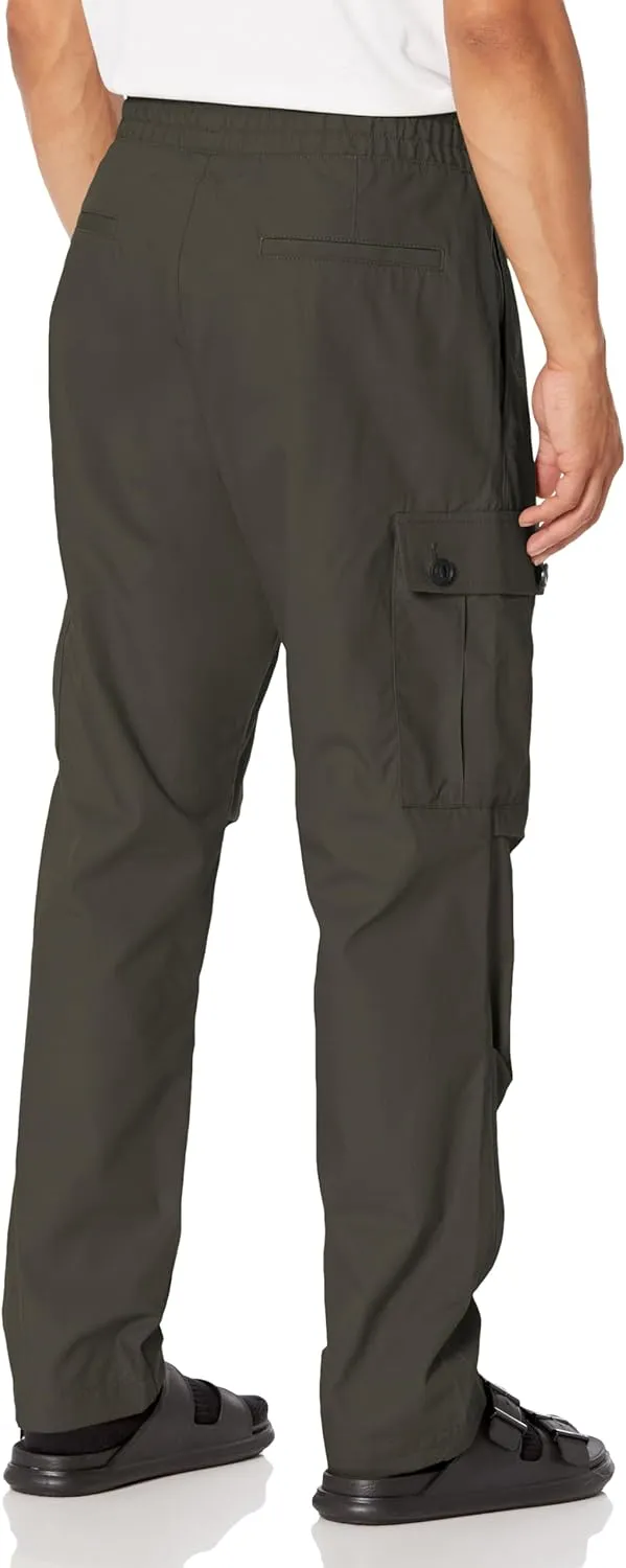 HUGO Men's Cotton Rip Stop Cargo Pocket Joggers