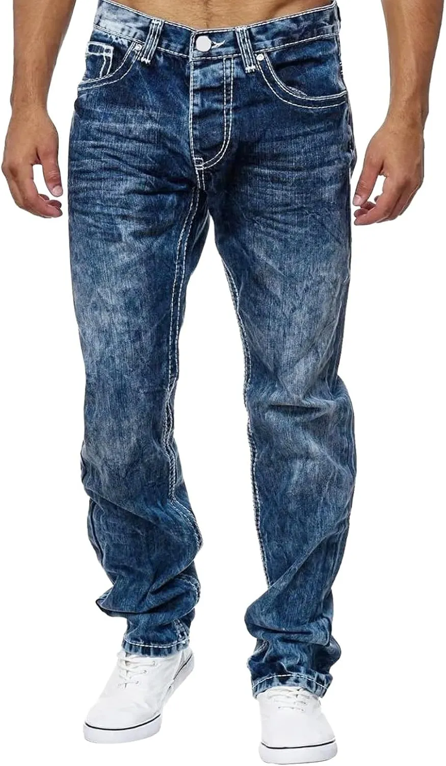 Jeans for Men Relaxed Fit Street Sharpened Jeans Jean Men Relax Fit Jeans for Men Big and Tall Relax Fit Jeans for