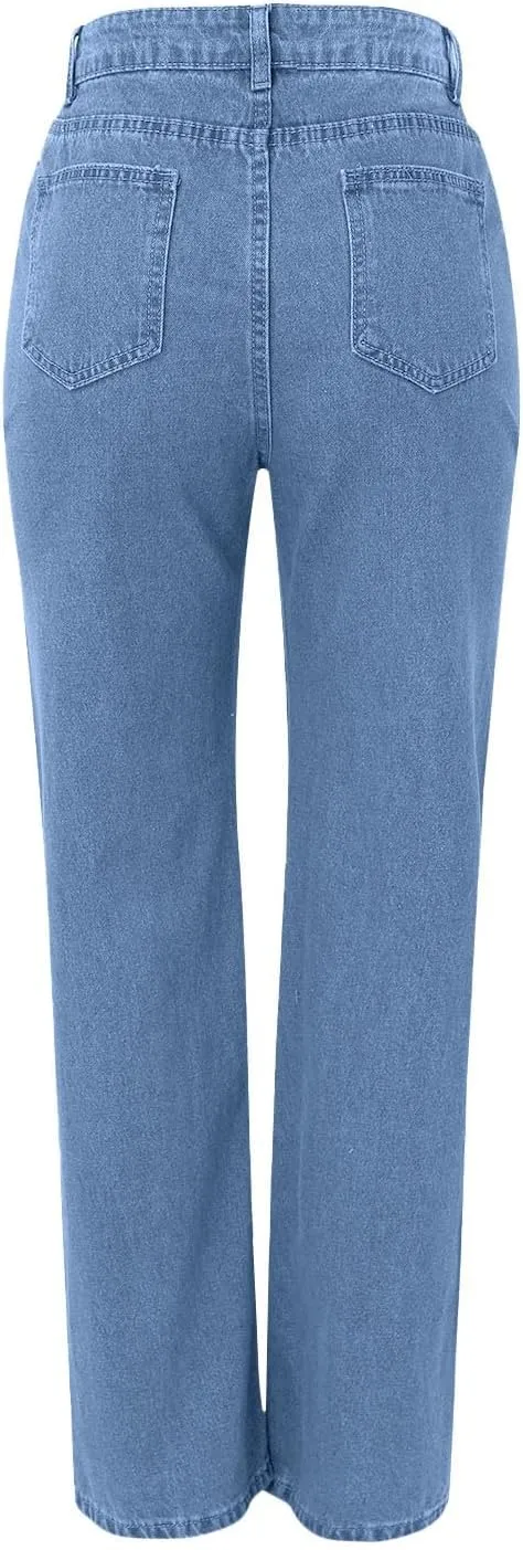 Jeans Women Sweatpants That Look Like Jeans 2025 Boyfriend Jeans Sweatpant Jeans High Waisted with Pockets Denim Pants