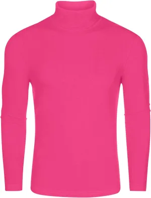 Lars Amadeus Turtleneck Top for Men's Slim Fit Long Sleeves Knitted Pullover T-Shirt