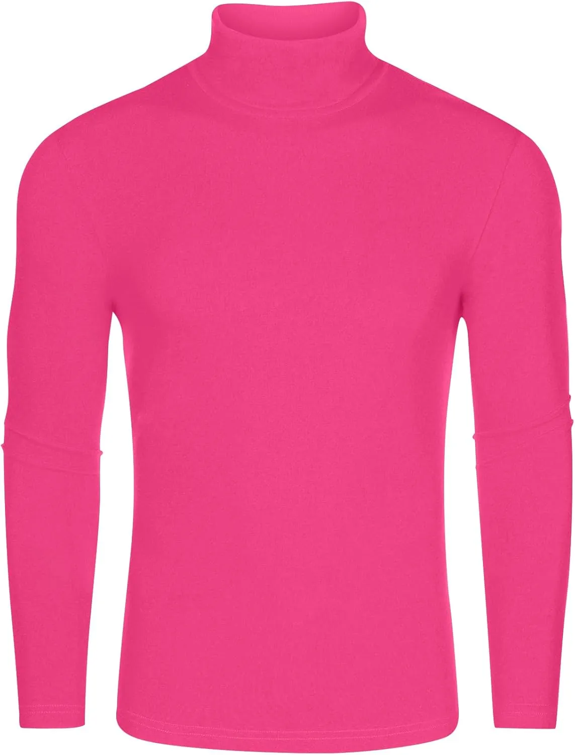 Lars Amadeus Turtleneck Top for Men's Slim Fit Long Sleeves Knitted Pullover T-Shirt