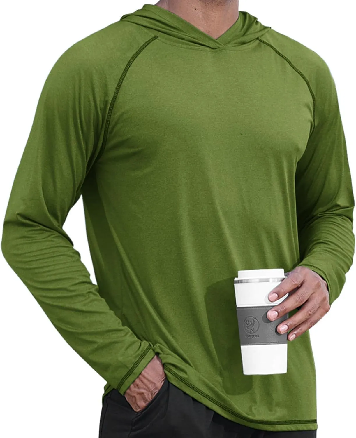 Lexiart Mens Workout Hood Sweatshirts Athlete Slim FIt Hoodie Lightweight Pullover
