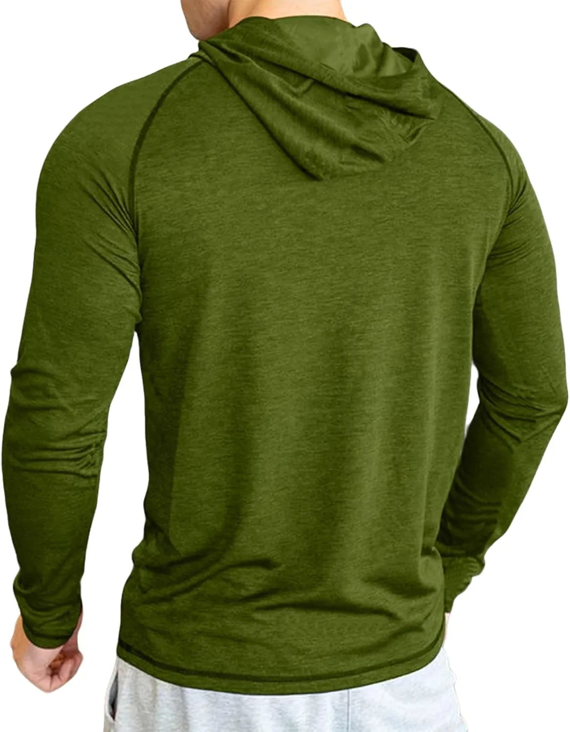 Lexiart Mens Workout Hood Sweatshirts Athlete Slim FIt Hoodie Lightweight Pullover