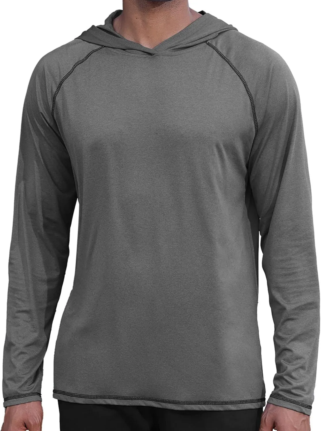 Lexiart Mens Workout Hood Sweatshirts Athlete Slim FIt Hoodie Lightweight Pullover