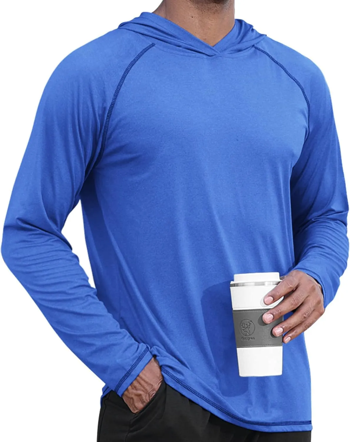 Lexiart Mens Workout Hood Sweatshirts Athlete Slim FIt Hoodie Lightweight Pullover