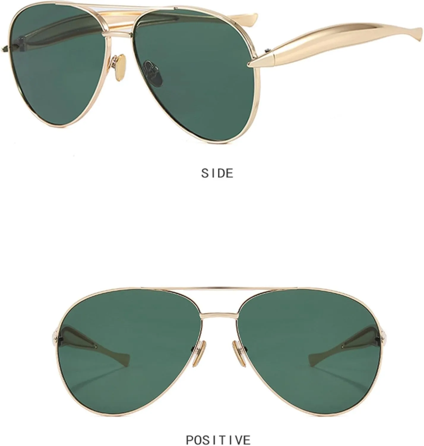 Luxury Oversized Metal Sunglasses Fashion Vintage Sunglasses Men Travel Female Eyewear Uv400