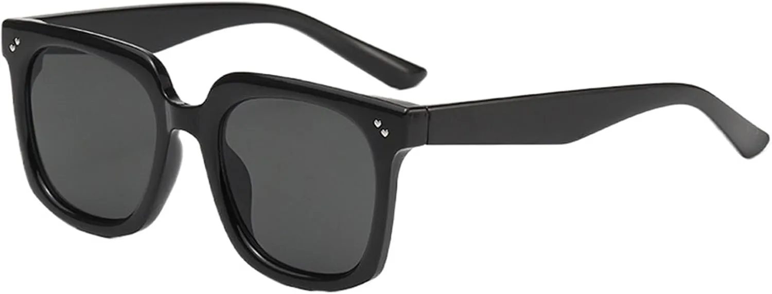 Men And Women Square Large Frame Sunglasses Fashion Outdoor Vacation Street Shooting Sports Party Sun Glasses