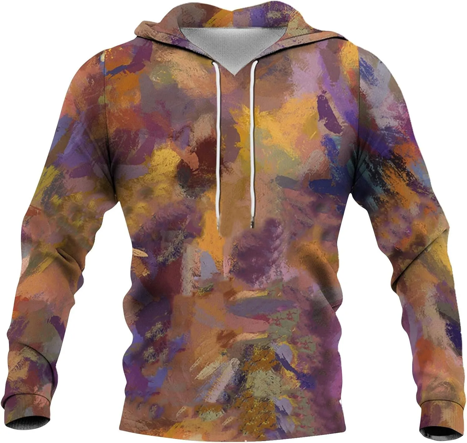 Men Hoodies Tall Long Sleeve Sweatshirt Drawstring Graphic Hoodies Fall Oversized Sweater Pullover