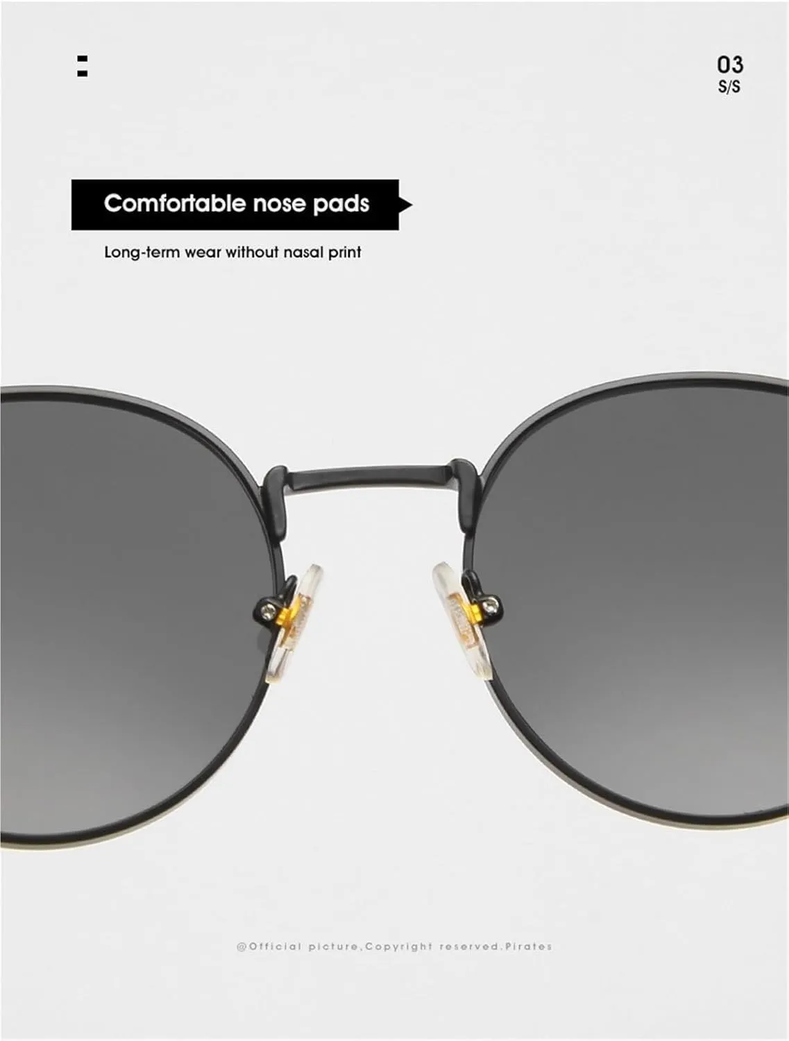 Men Metal Round Frame Shopping Sunglasses Driver Vacation Women Outdoor Sun Glasses