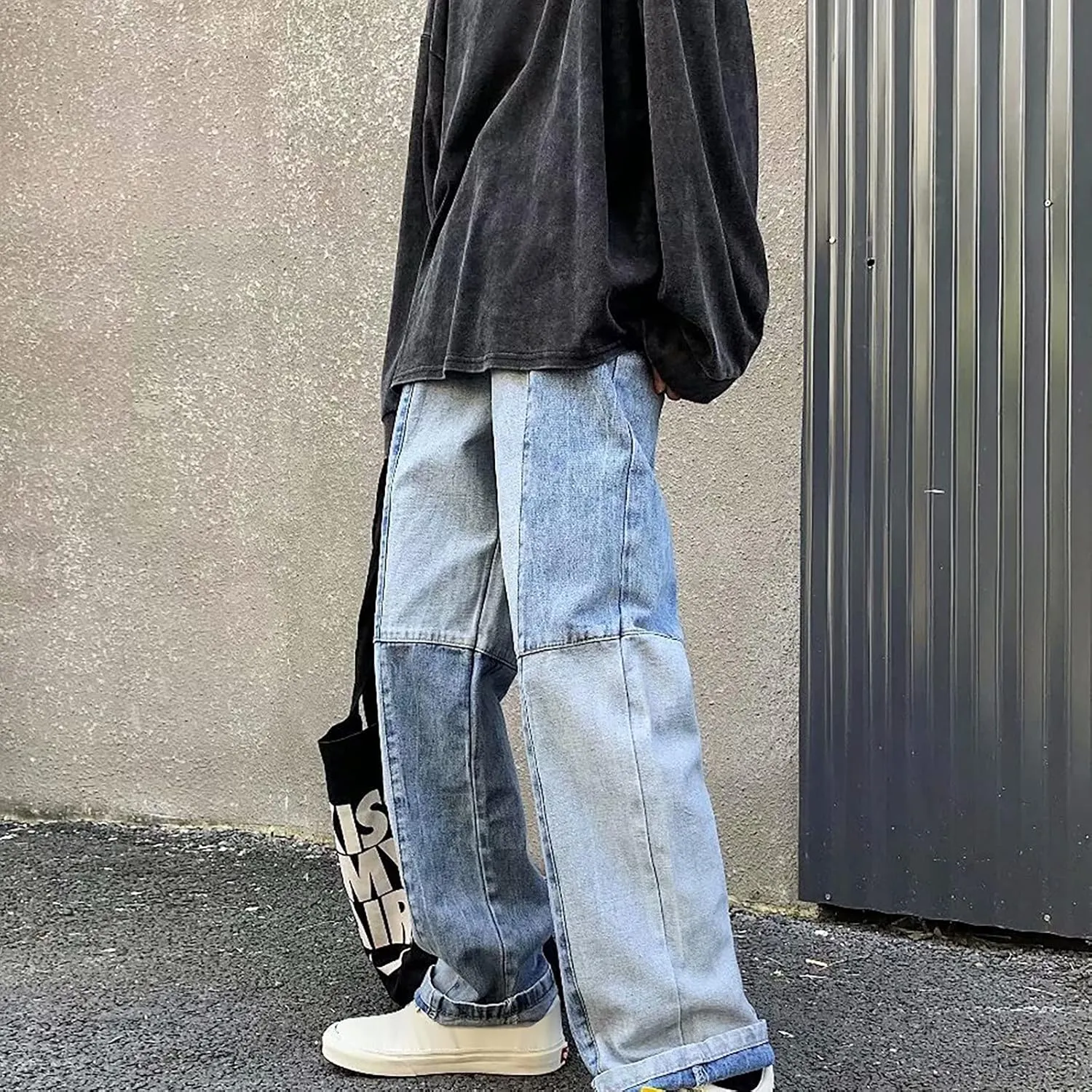 Men Slim Zipper Denim Jeans Mens Relaxed Fit Jeans for Men Jeans for Men Regular Relaxed Fit Jeans for Men Jeans