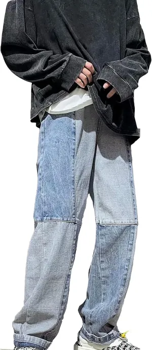 Men Slim Zipper Denim Jeans Mens Relaxed Fit Jeans for Men Jeans for Men Regular Relaxed Fit Jeans for Men Jeans