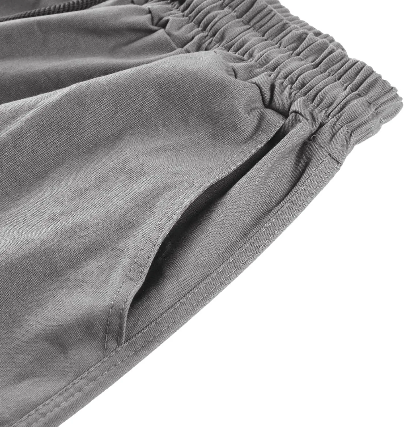 Mens Cargo Pants Casual Joggers Athletic Pants Cotton Loose Straight Sweatpants