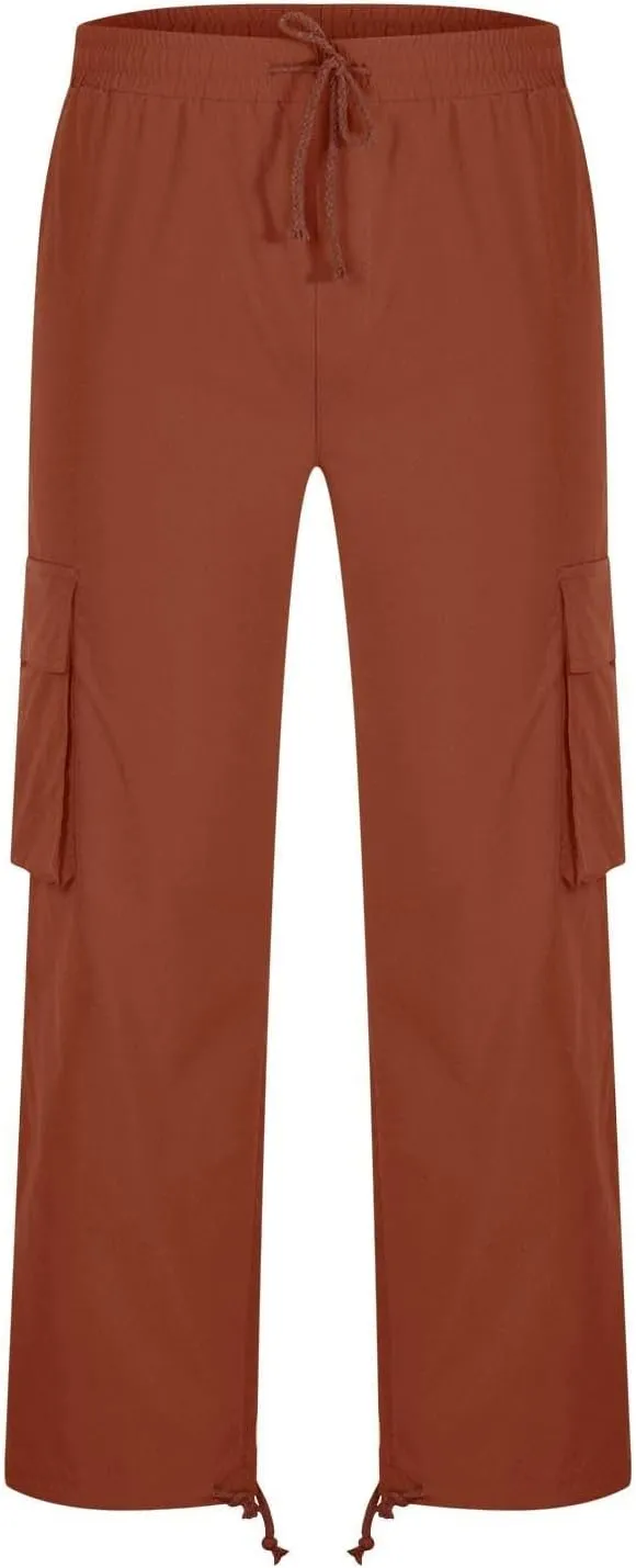 Mens Cargo Pants Casual Joggers Big and Tall Athletic Pants Cotton Loose Baggy Pants Straight Leg Sweatpants