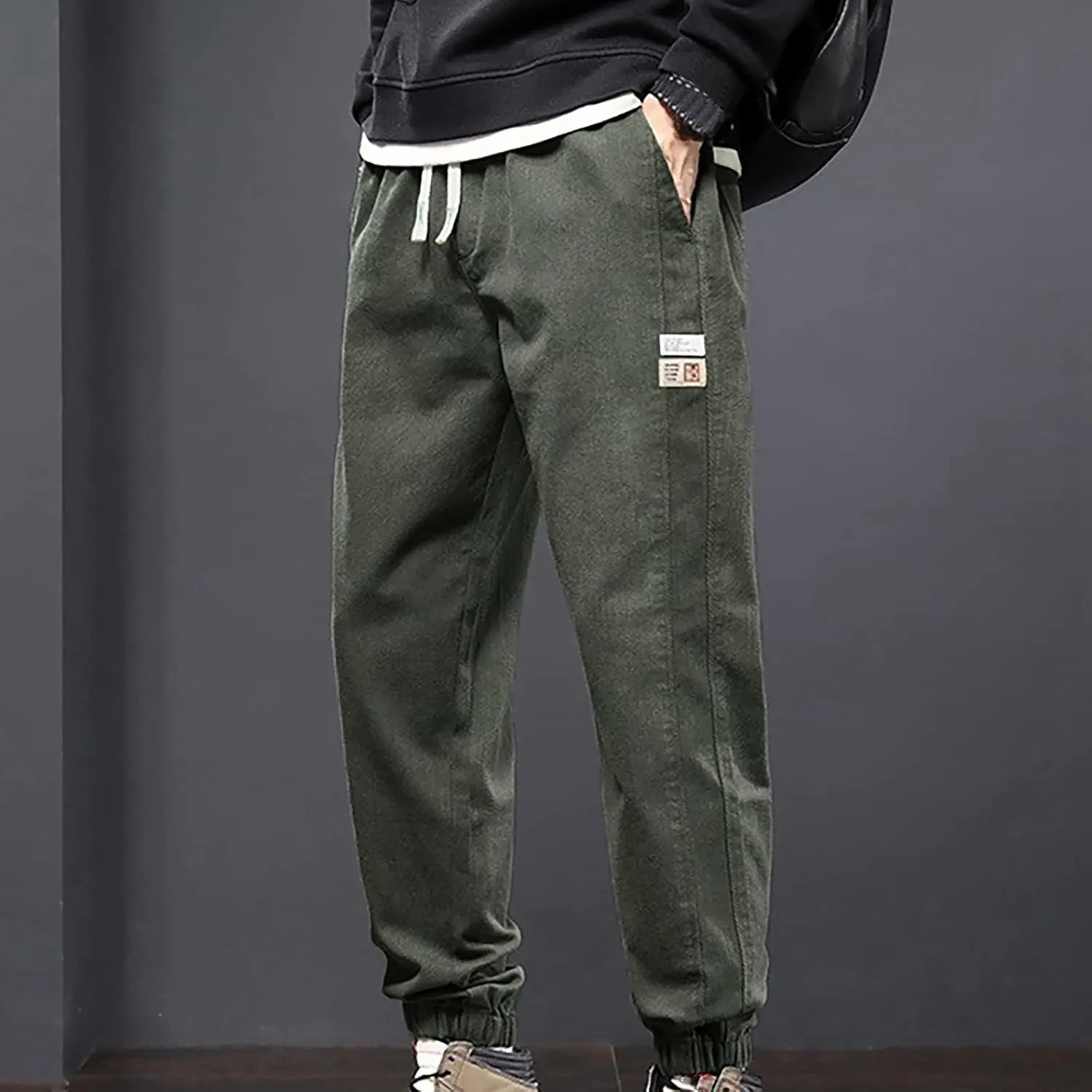 Men's Cargo Pants Cotton Casual Work Pant Lightweight Jogger Pant Outdoor Hiking Sweatpants Trousers Hiking Pants