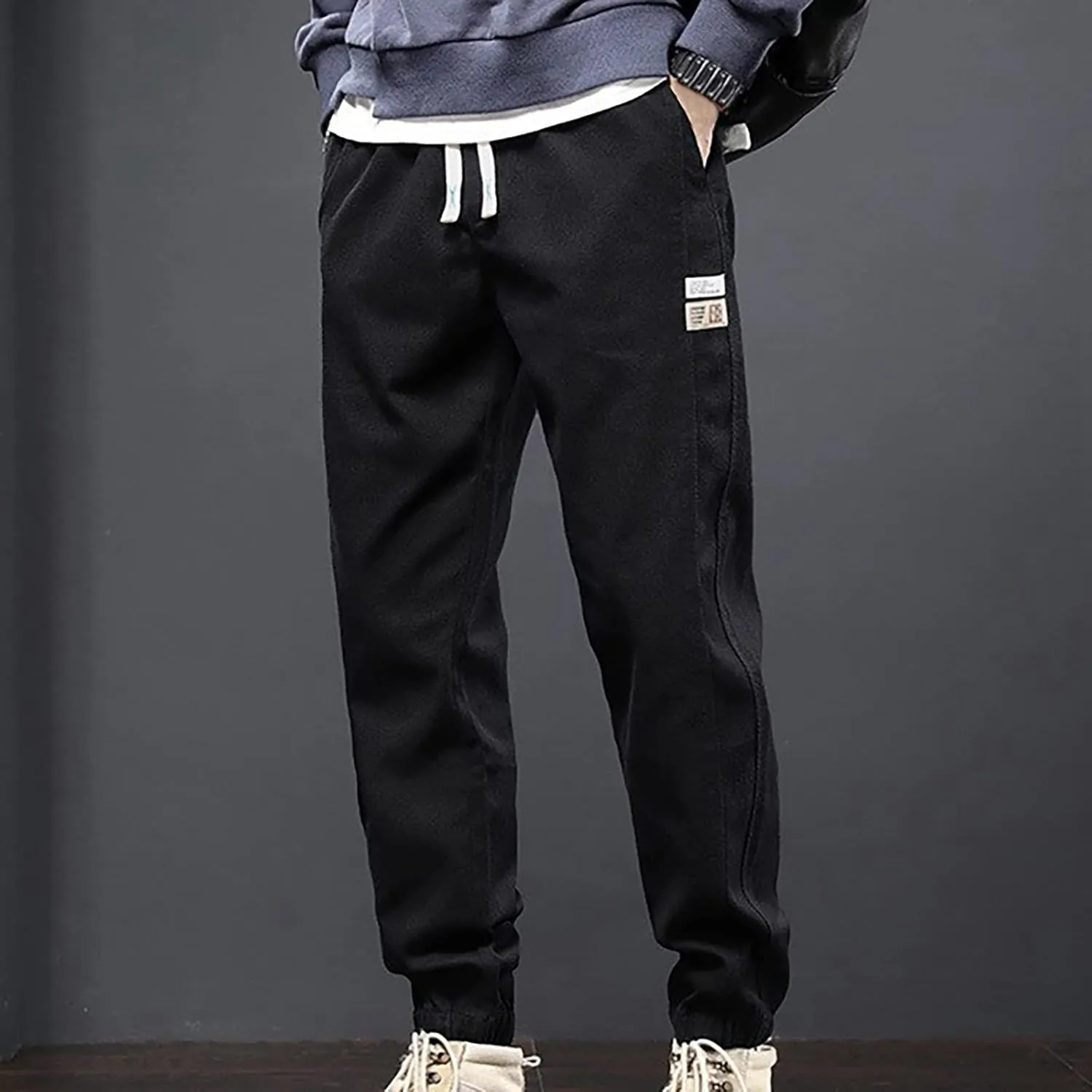 Men's Cargo Pants Cotton Casual Work Pant Lightweight Jogger Pant Outdoor Hiking Sweatpants Trousers Hiking Pants