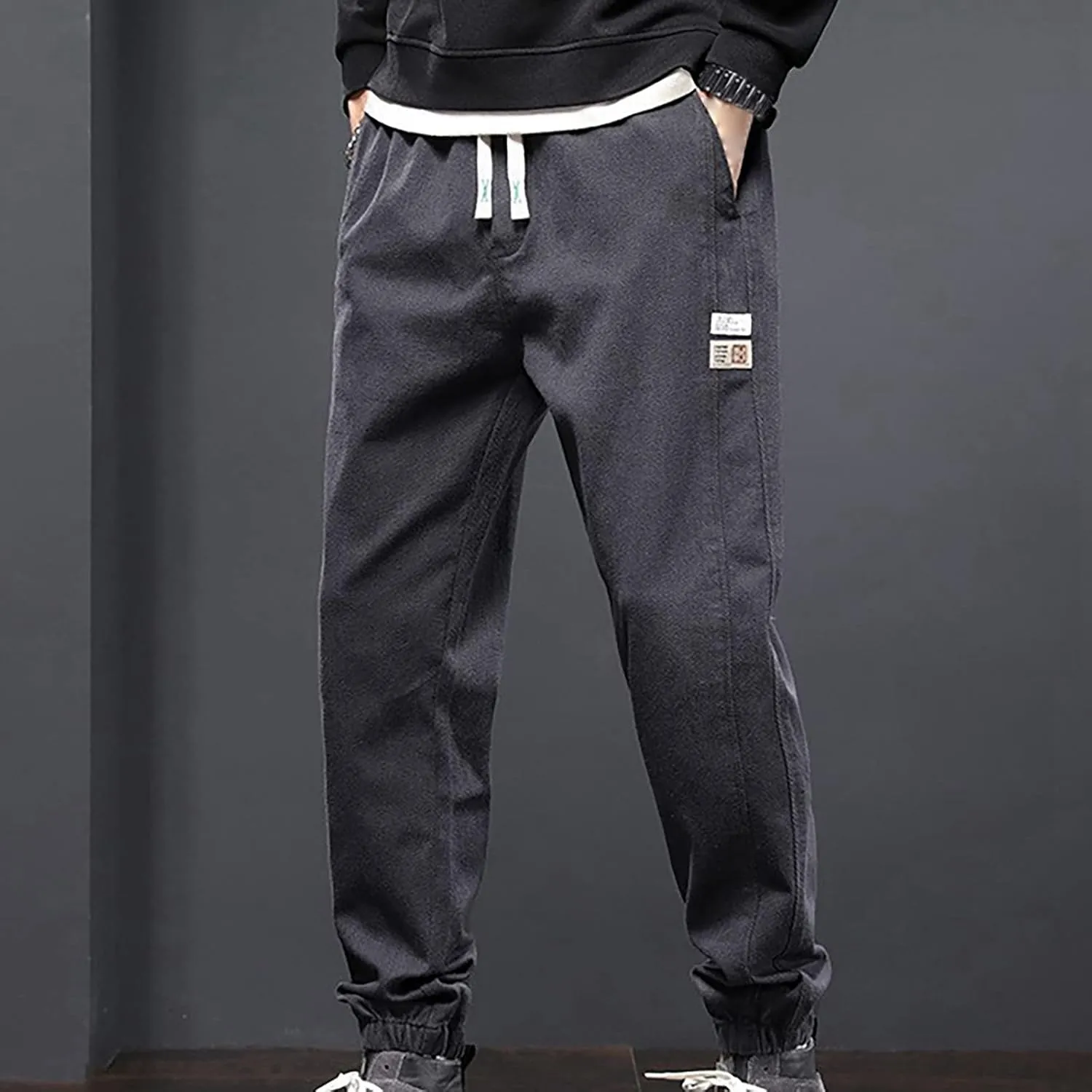 Men's Cargo Pants Cotton Casual Work Pant Lightweight Jogger Pant Outdoor Hiking Sweatpants Trousers Hiking Pants