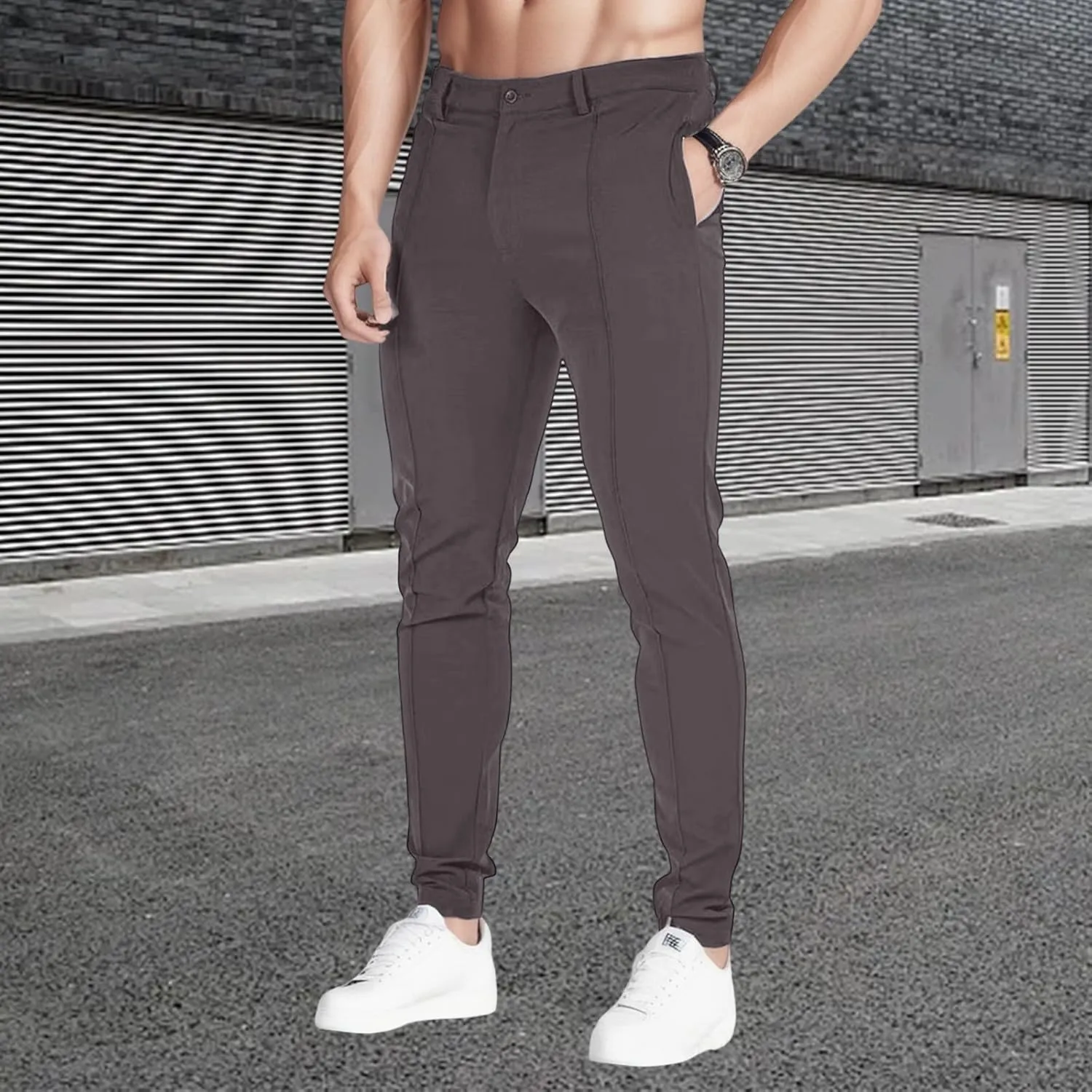Mens Cargo Sweatpants Joggers Gym Running Cotton Pants Joggers Athletic Casual Workout Trousers with Pockets 2024