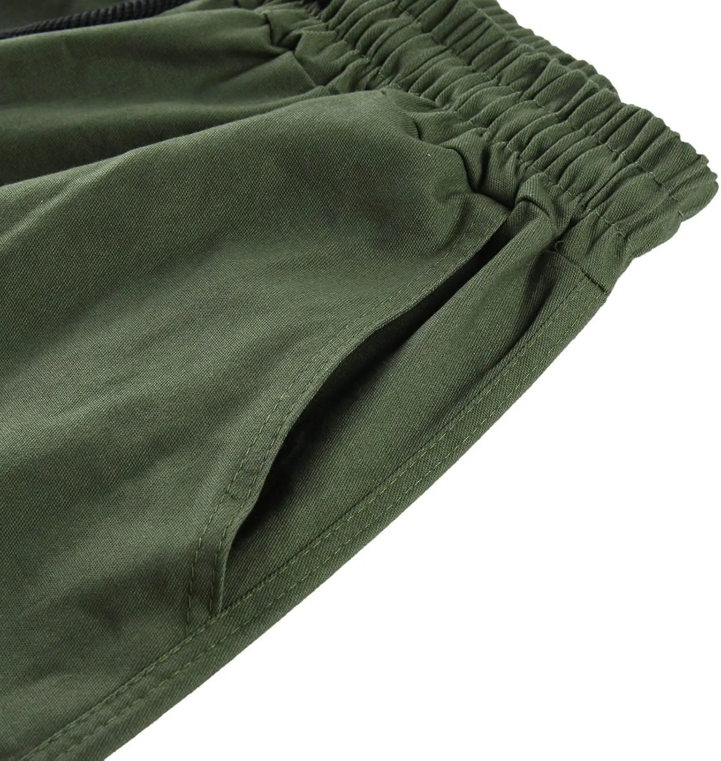 Mens Casual Joggers Pants Elastic Waist Drawstring Straight Leg Sweatpants Lightweight Casual Trousers with Pockets