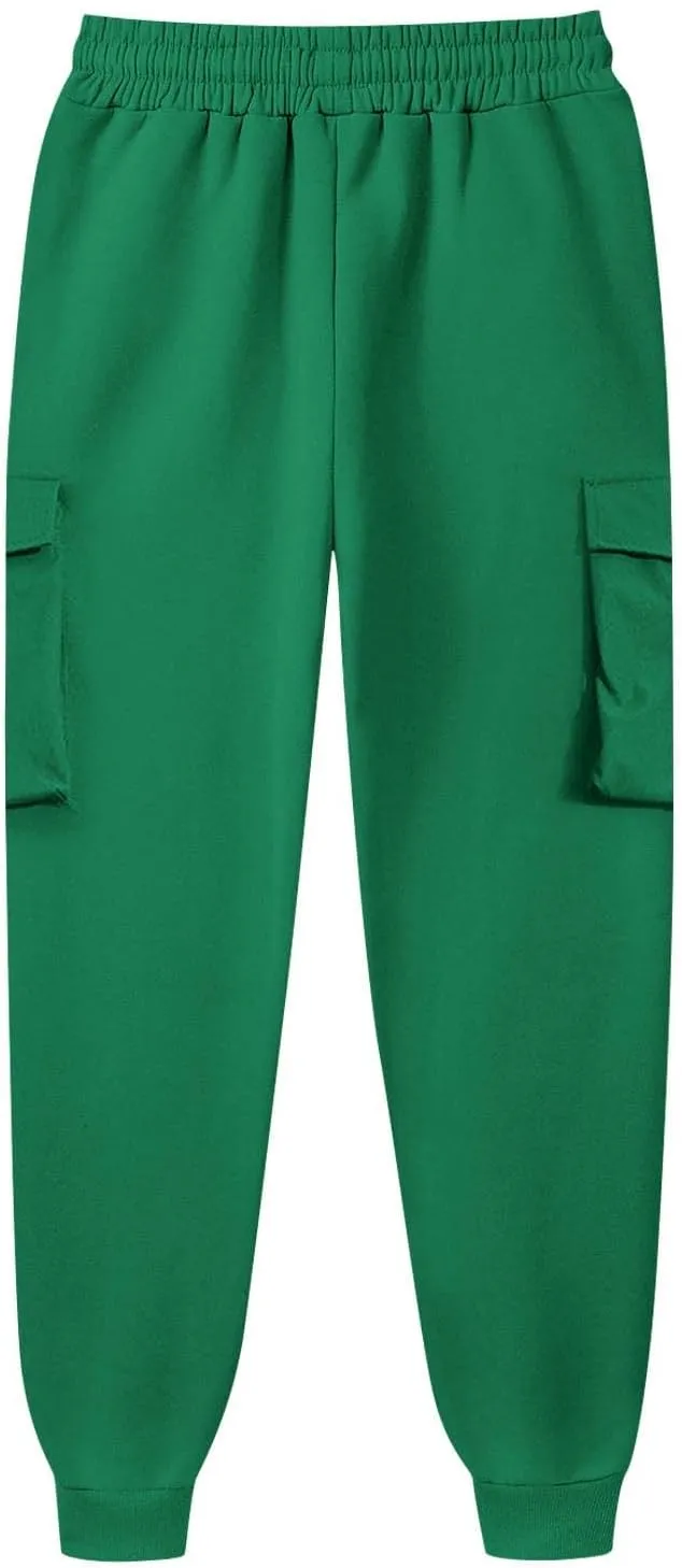 Men's Cotton Casual Cargo Work Pants Cotton Cargo Pants Gym Sweatpants Hiking Tactical Pants with Multi Pockets