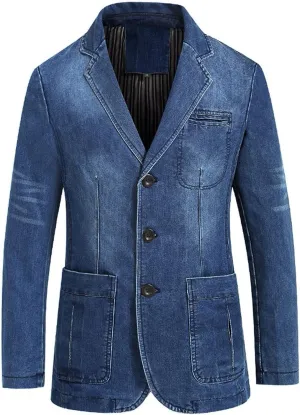Men's Cotton Denim Jacket Lightweight Trucker Jackets Casual Washed Jean Jacket jeans jacket for men trucker jackets