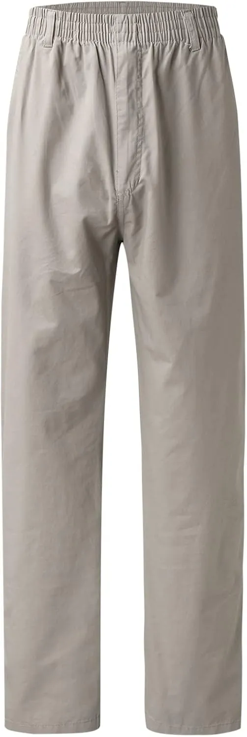 Men's Cotton Sweatpants Open Bottom Athletic Pants Running Training Jogging Gym Workout Trousers with Pockets