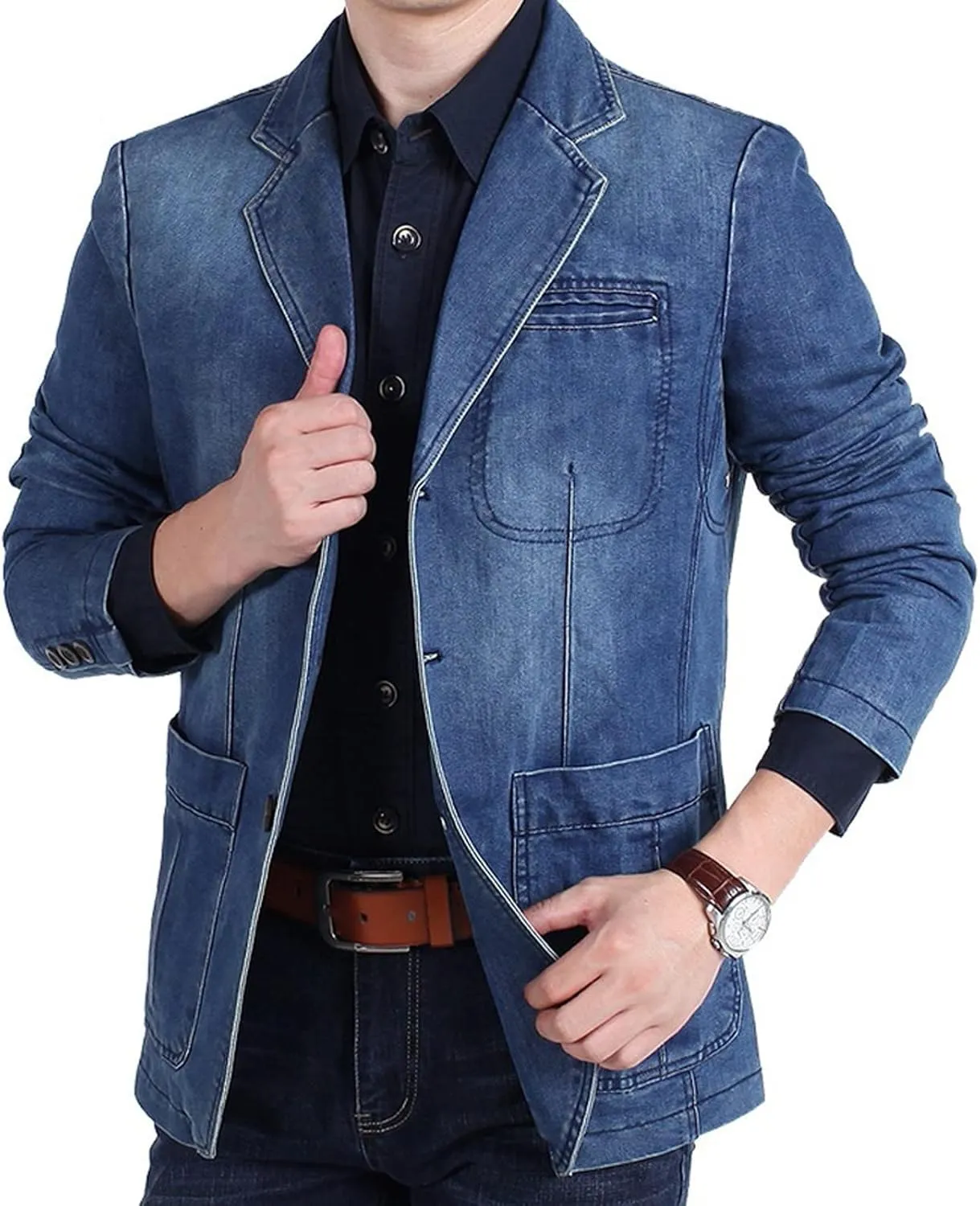 Men's Denim Jackets Destroyed Classic Vintage Slim Fit Ripped 2024 Fashion Trendy Trucker Jean Jackets men jacket
