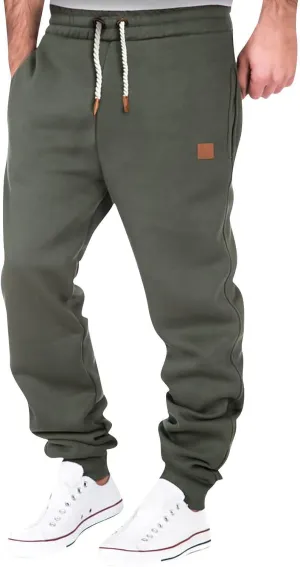 Mens Heavyweight Sweatpants Baggy Drawstring Waist Fleece Joggers with Pockets Casual Workout Cotton Sweat Pants