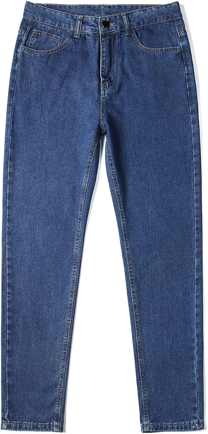 Mens Jeans Relaxed Fit, Mens Casual Pants Baggy Mens Jeans Straight Fit Loose Boot Cut for Men Jeans