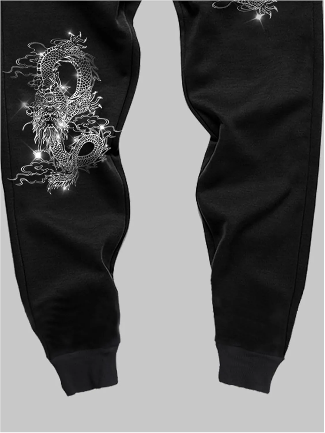 Men's Jogger Sweatpants Letter Graphic Drawstring Waist Casual Gym Workout Athletic Jogger Pants