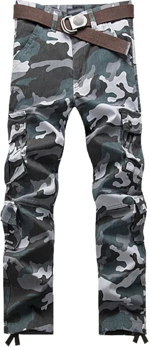 Men's Lightweight Hiking Pants Multi-Pocket Cargo Joggers Sweatpants Casual Athletic Running Joggers Trousers
