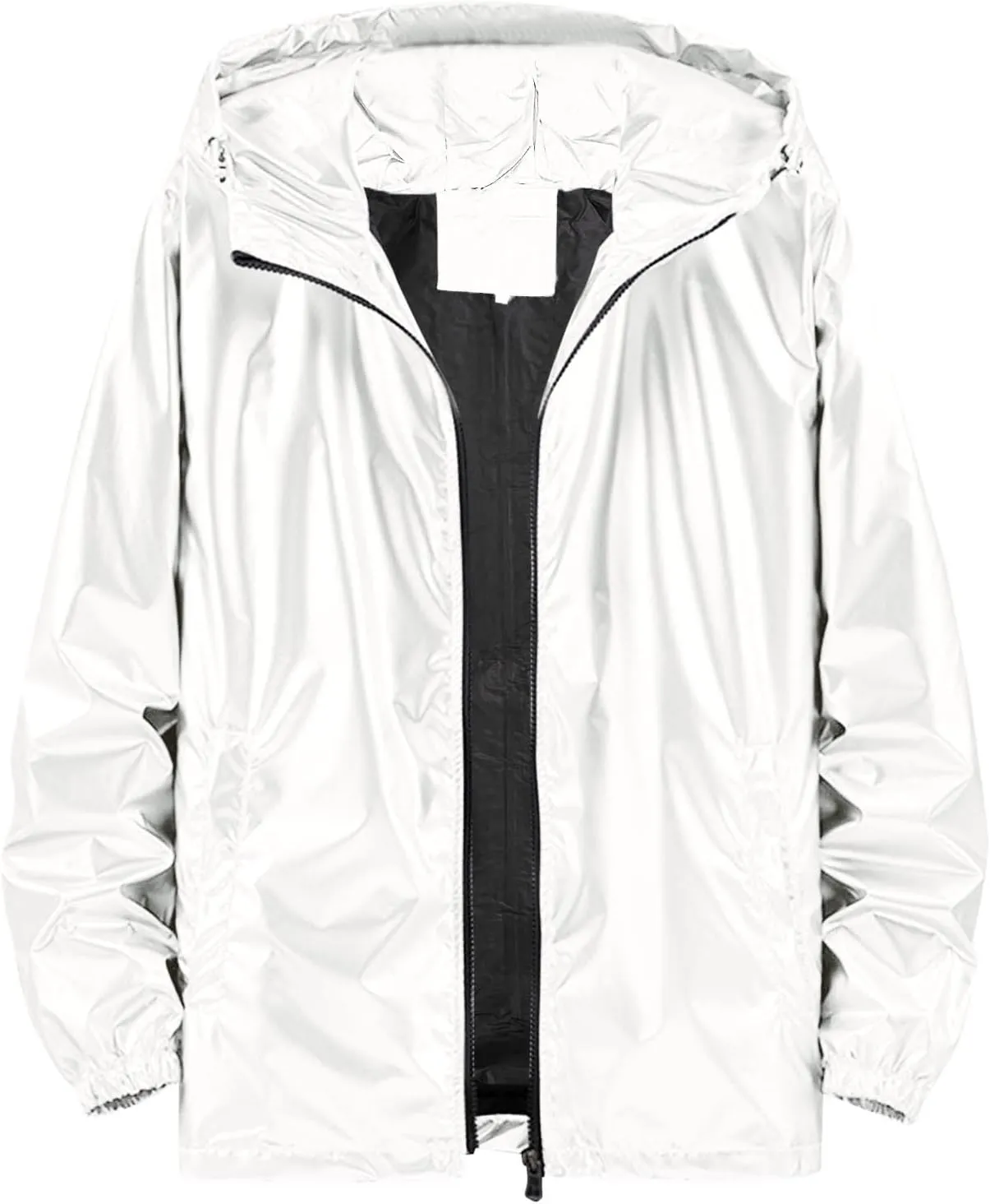 Mens Lightweight Windbreaker Waterproof Rain Jacket Hooded Windbreaker Camo Jacket with Zipper Pockets