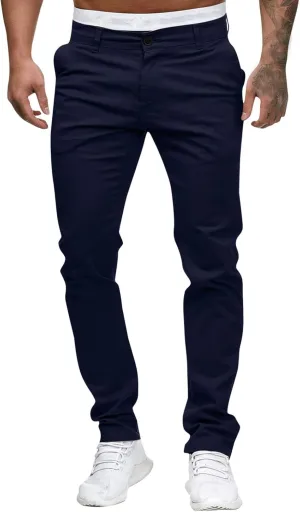 Men's Ripped Jeans Slim Fit Skinny Stretch Jeans Pants Button Zip Off Comfy Denim Pants Slim Fit Tapered Leg Trouser