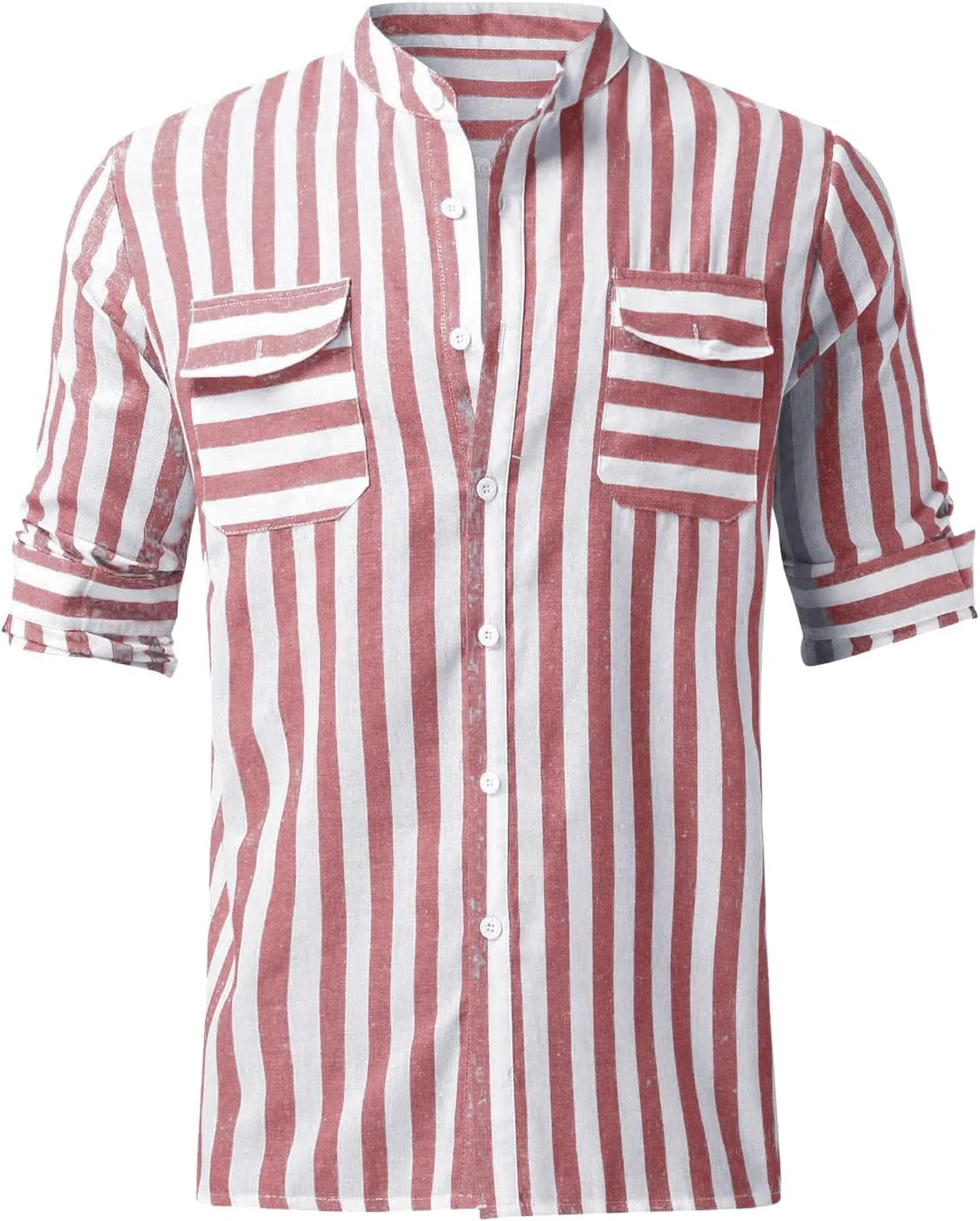 Mens Shirts Men's Casual Fashion Long Sleeve Dress Shirt Button Down Shirts Regular-Fit Slim-fit Work Shirt