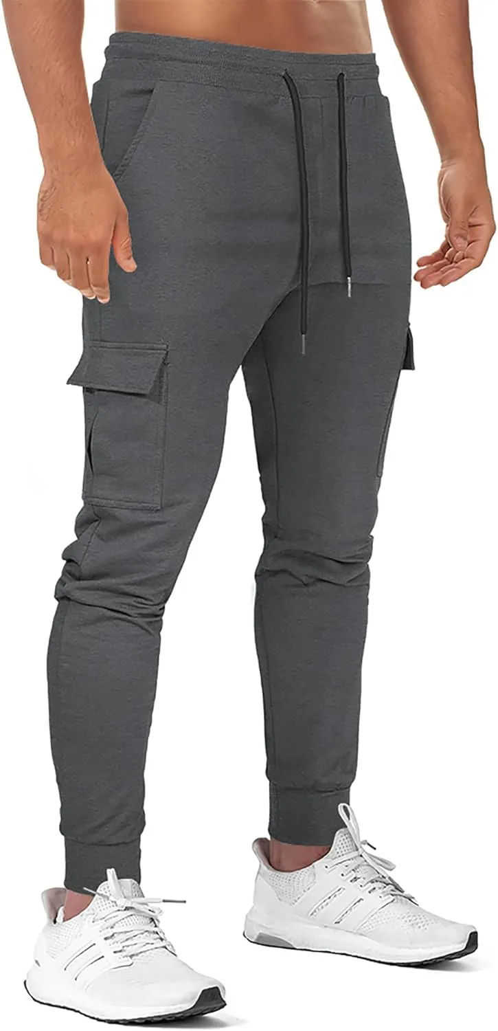 Men's Sweatpants Cargo Joggers Pants Athletic Traning Track Pants Joggers with Pockets