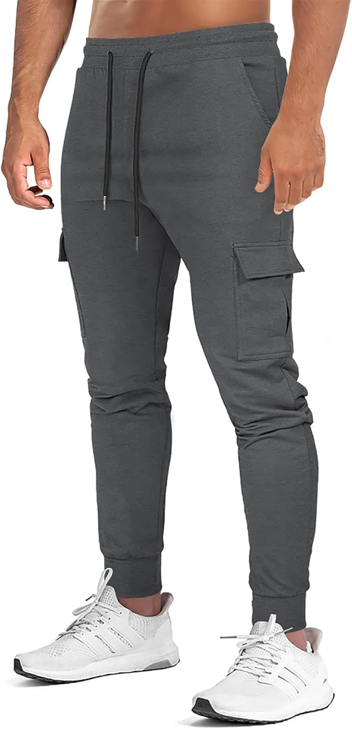 Men's Sweatpants Cargo Joggers Pants Athletic Traning Track Pants Joggers with Pockets