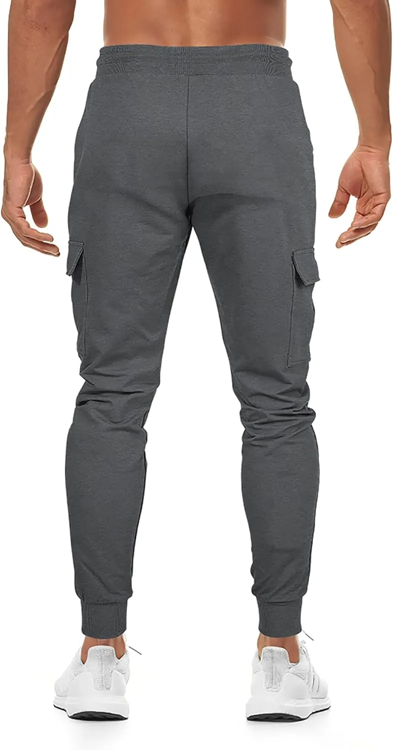 Men's Sweatpants Cargo Joggers Pants Athletic Traning Track Pants Joggers with Pockets