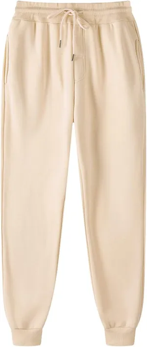 Mens Sweatpants Casual Drawstring Fleece Sweat Pants Outdoor Stretch Sport Relax Fit Active Big and Tall Joggers
