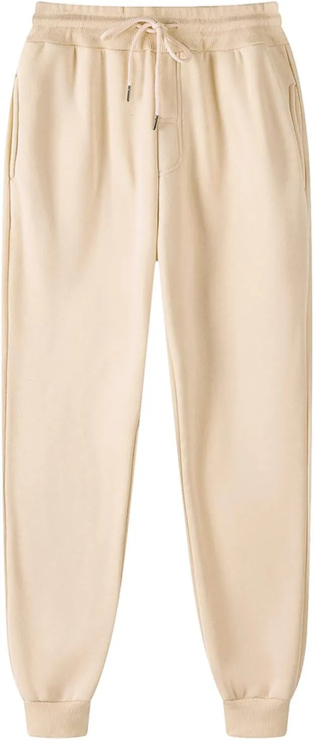 Mens Sweatpants Casual Drawstring Fleece Sweat Pants Outdoor Stretch Sport Relax Fit Active Big and Tall Joggers