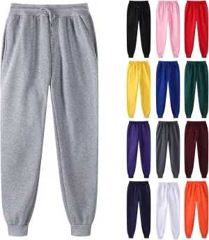 Mens Sweatpants Casual Drawstring Fleece Sweat Pants Outdoor Stretch Sport Relax Fit Active Big and Tall Joggers