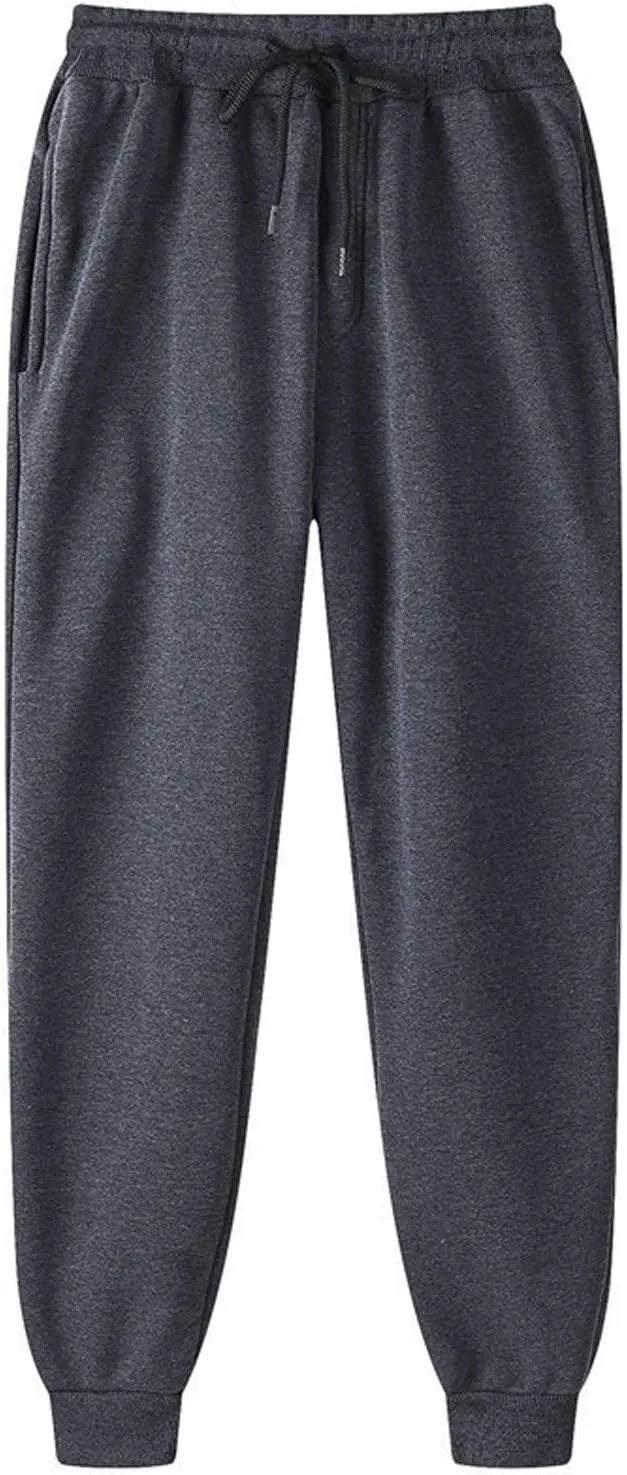 Mens Sweatpants Casual Drawstring Fleece Sweat Pants Outdoor Stretch Sport Relax Fit Active Big and Tall Joggers