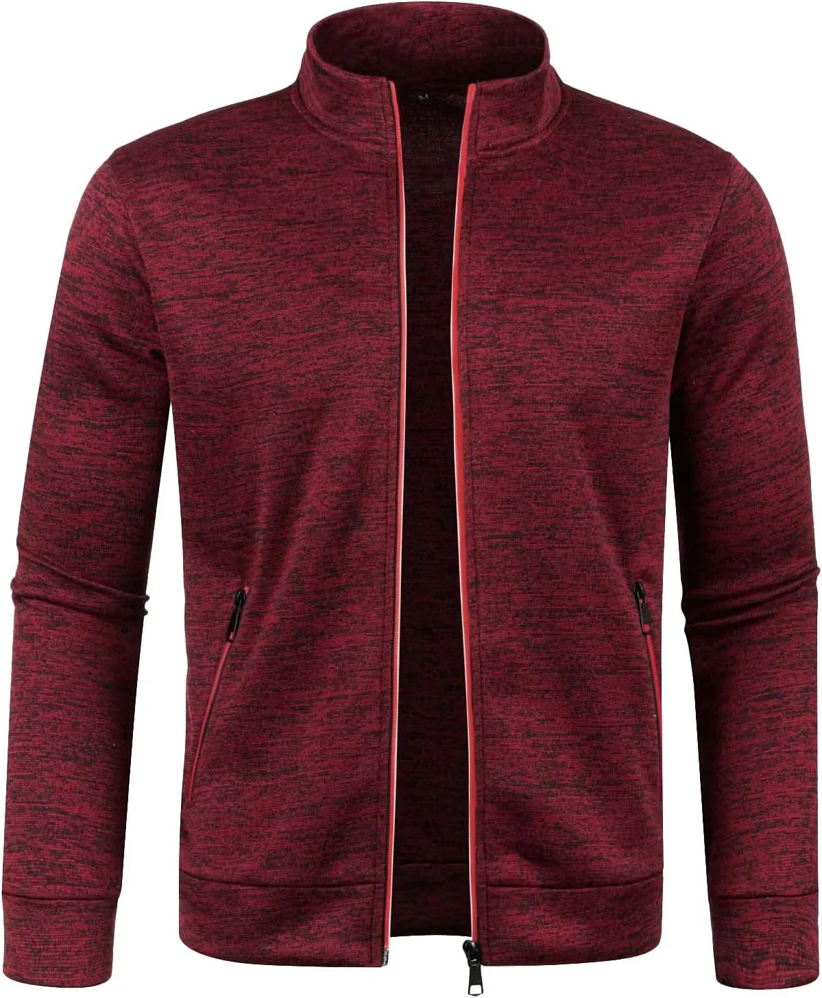 Mens Sweatshirts Mock Neck Full Zip Sweatshirts Athletic Jogging Sweatshirts Winter Jackets Coat Sweater Hoodie Pullover