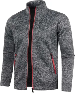 Mens Sweatshirts Mock Neck Full Zip Sweatshirts Athletic Jogging Sweatshirts Winter Jackets Coat Sweater Hoodie Pullover