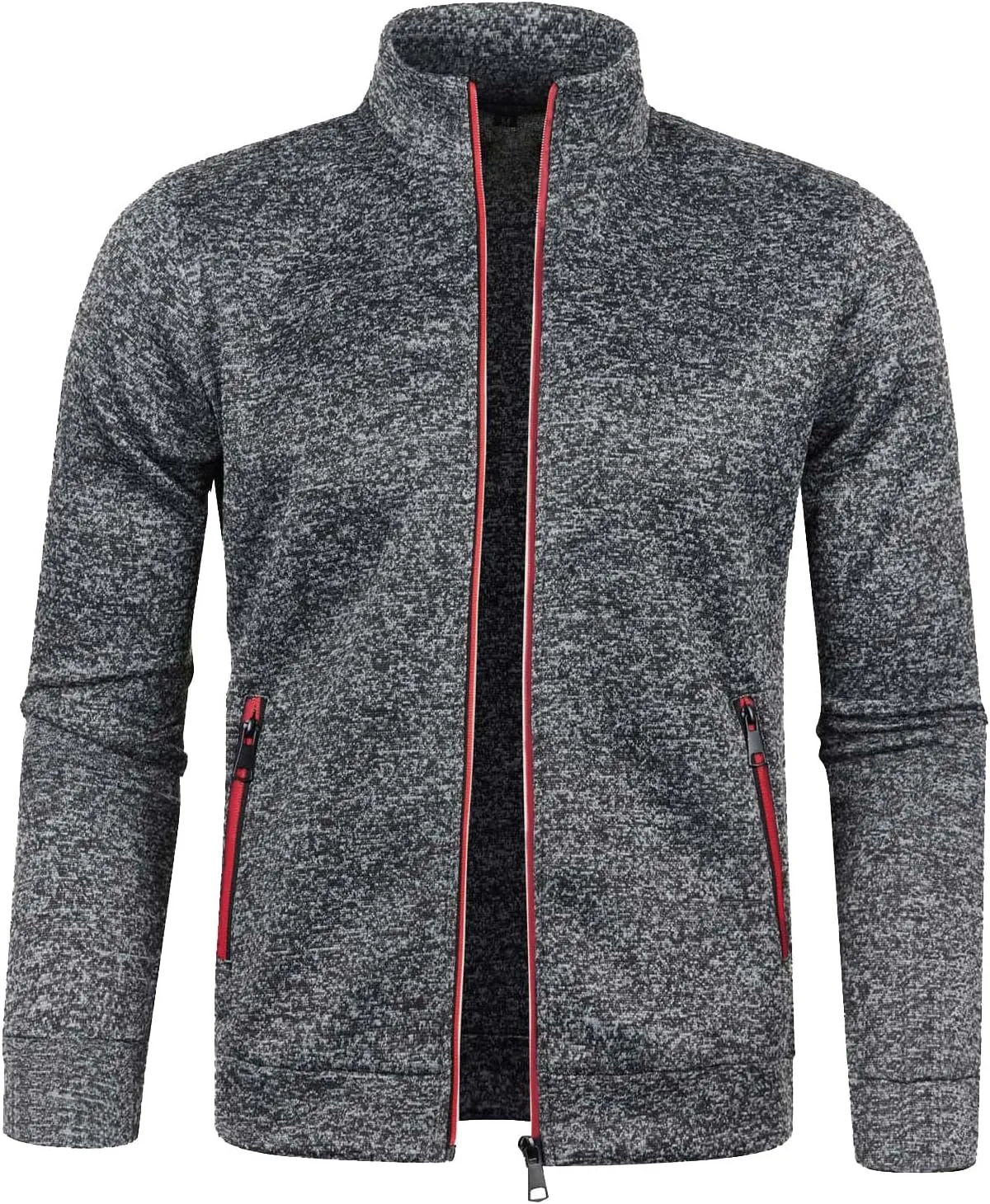 Mens Sweatshirts Mock Neck Full Zip Sweatshirts Athletic Jogging Sweatshirts Winter Jackets Coat Sweater Hoodie Pullover