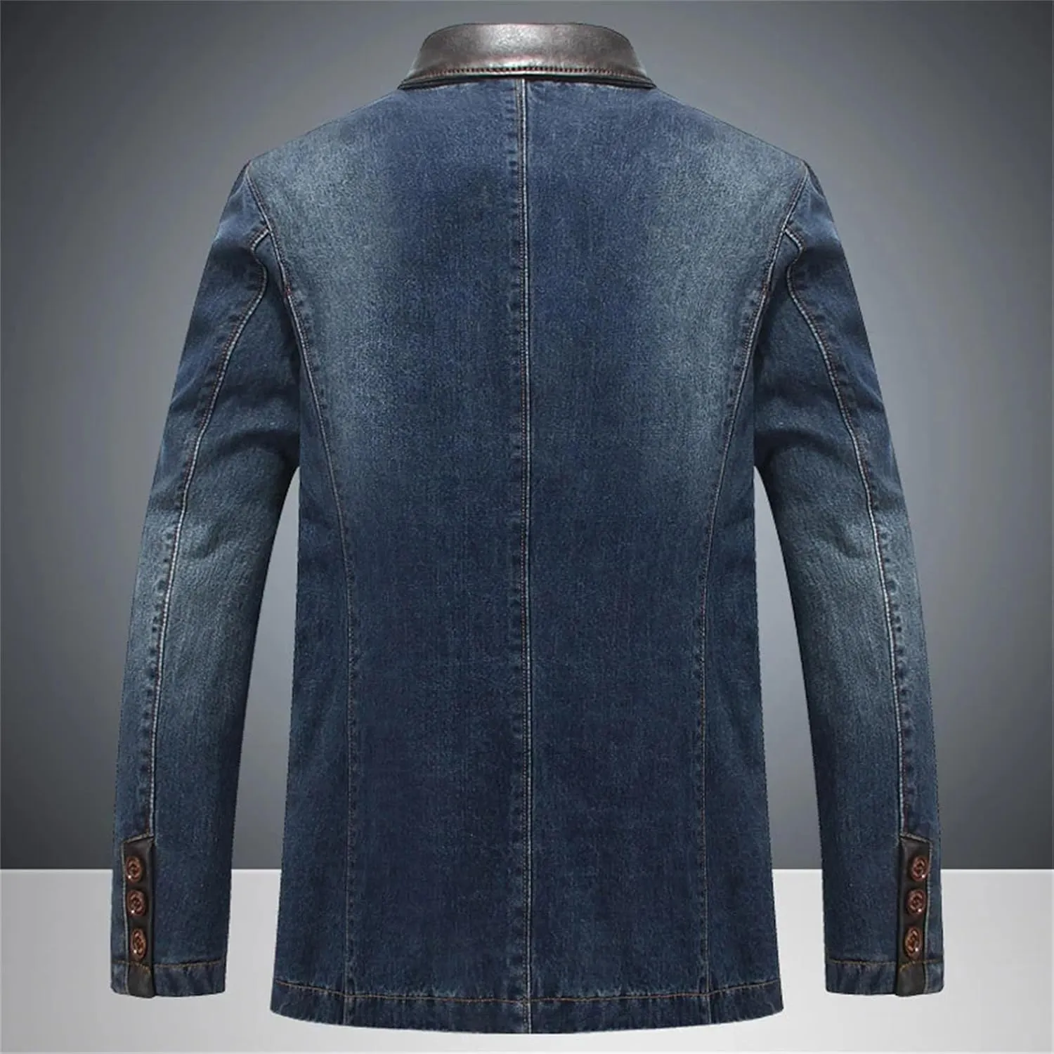 Men's Winter Denim Jackets Casual Laple Denim Windbreaker Coats Classic Motorcycle Jean Jackets